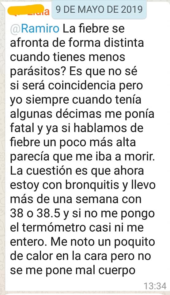 Chat sobre la fiebre