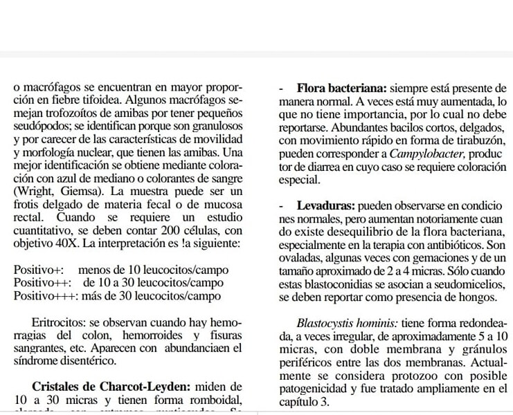 Extracto del Parasitosis Humanas de Botero