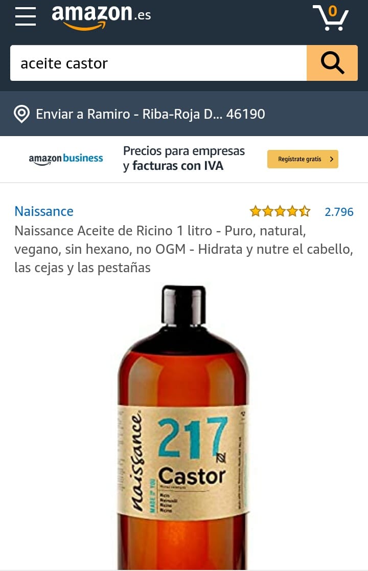 Aceite de Castor Amazon